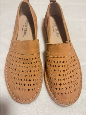 Josef Seibel Sofie 27 Perforated Leather Slip-On Loafers